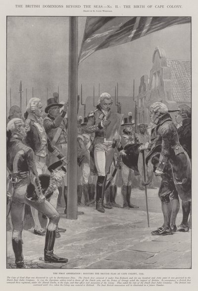 De Britse Dominions overzee, de Geboorte van Kaapkolonie door Richard Caton Woodville junior